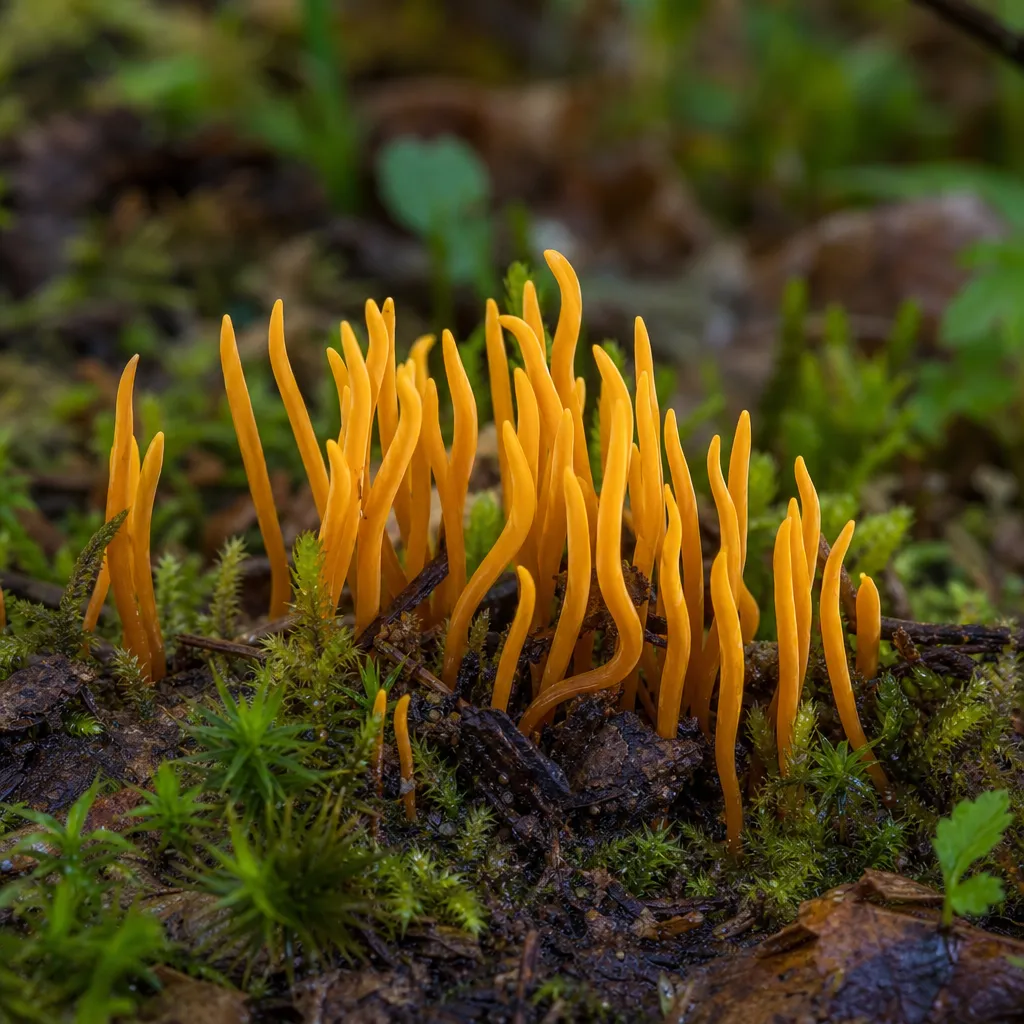 Koralik złoty – Clavulinopsis fusiformis