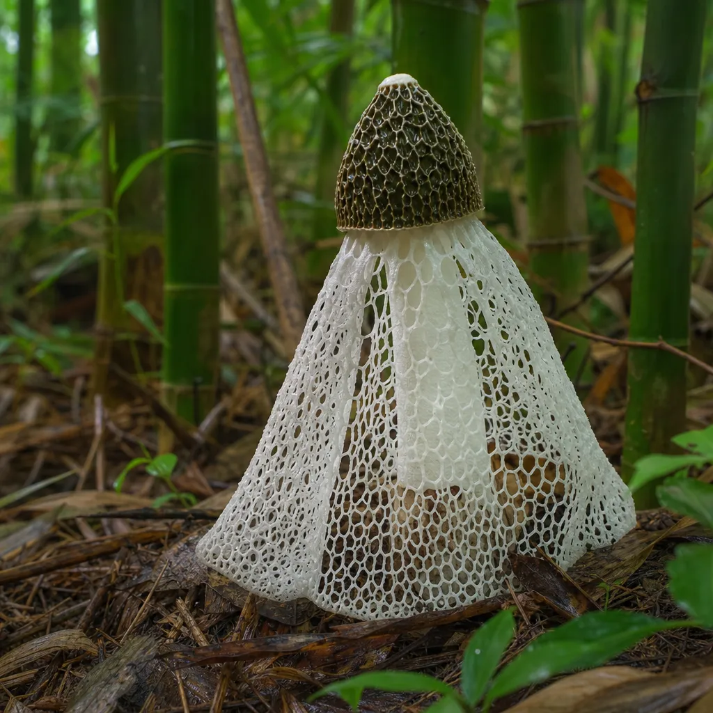 Grzyb bambusowy - Phallus indusiatus