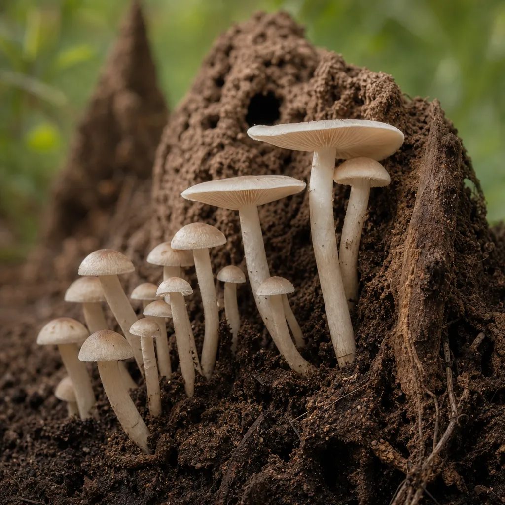 Grzyb termitowy drobny – Termitomyces microcarpus