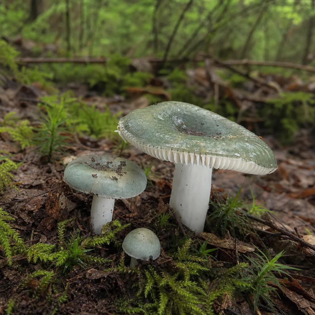 Gołąbek błękitnozielony – Russula parvovirescens