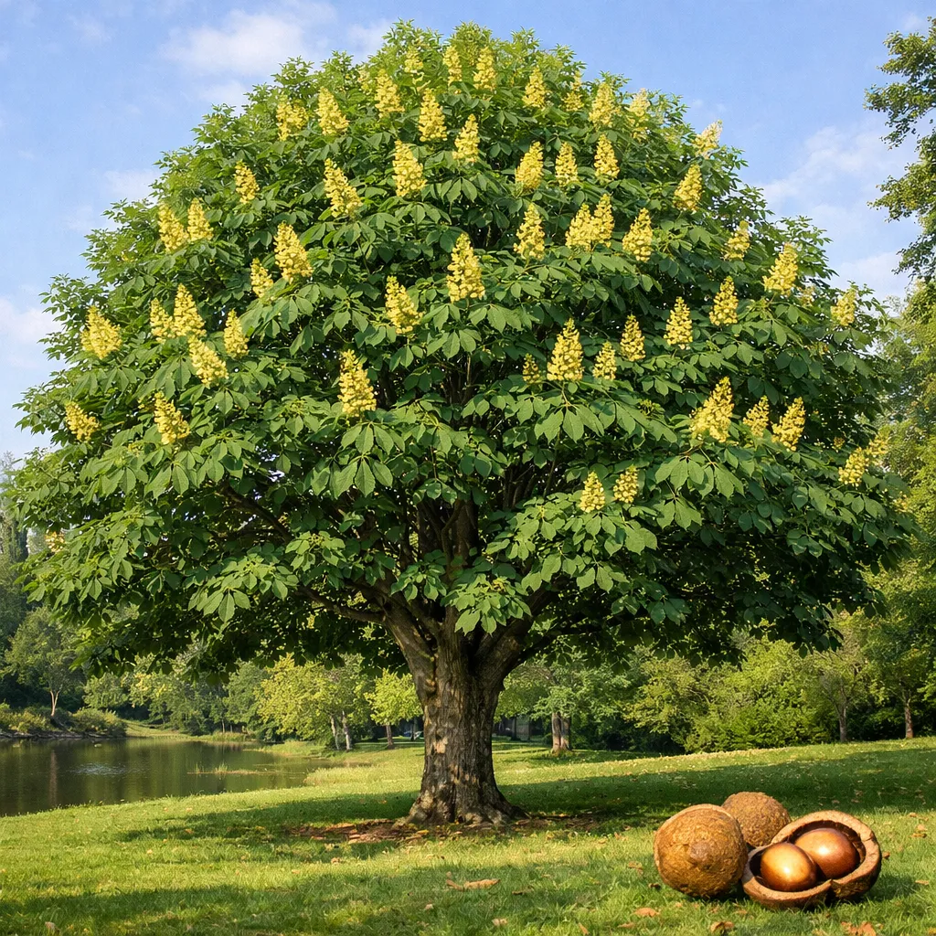 Kasztanowiec żółty – Aesculus flava