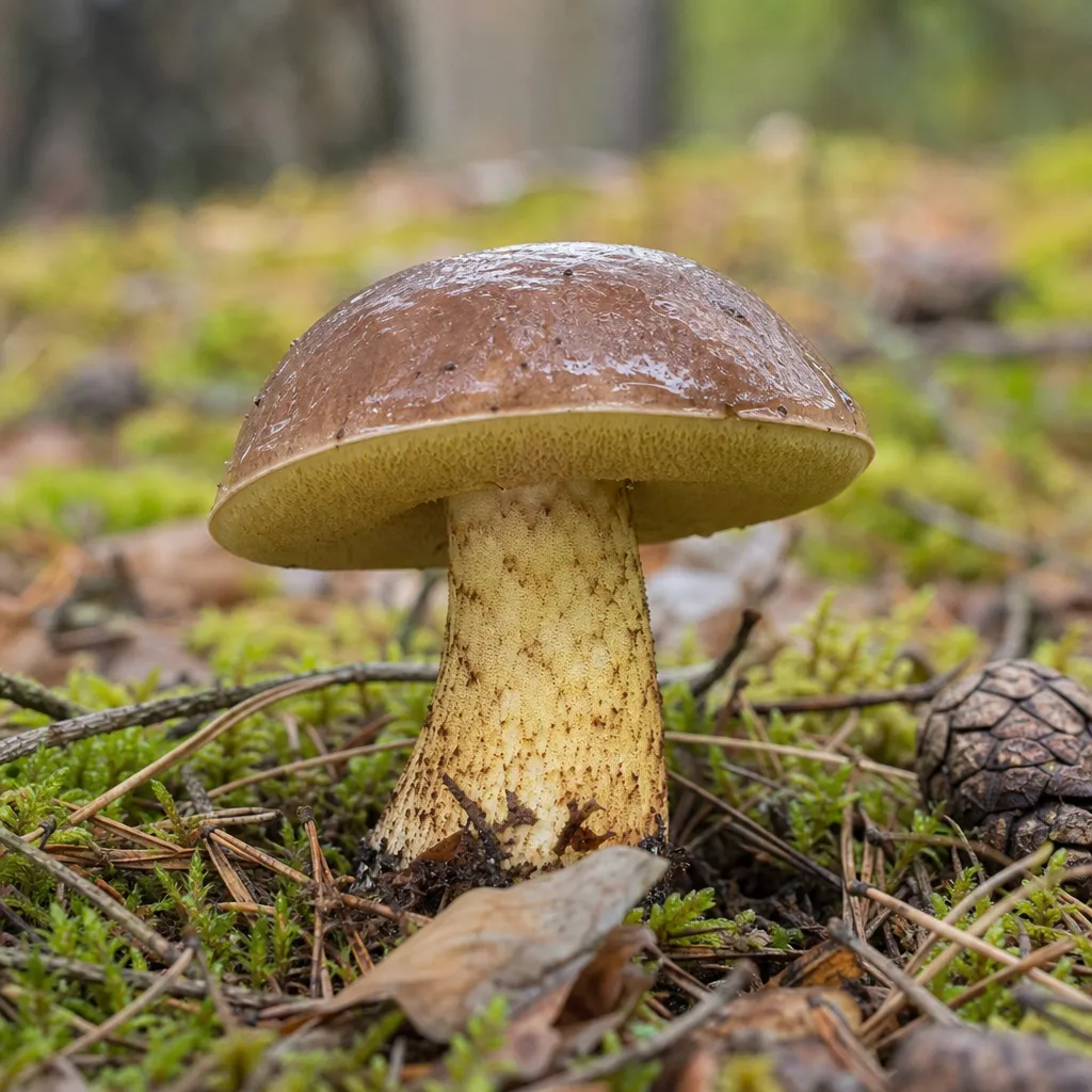 Maślak pstry – Suillus variegatus