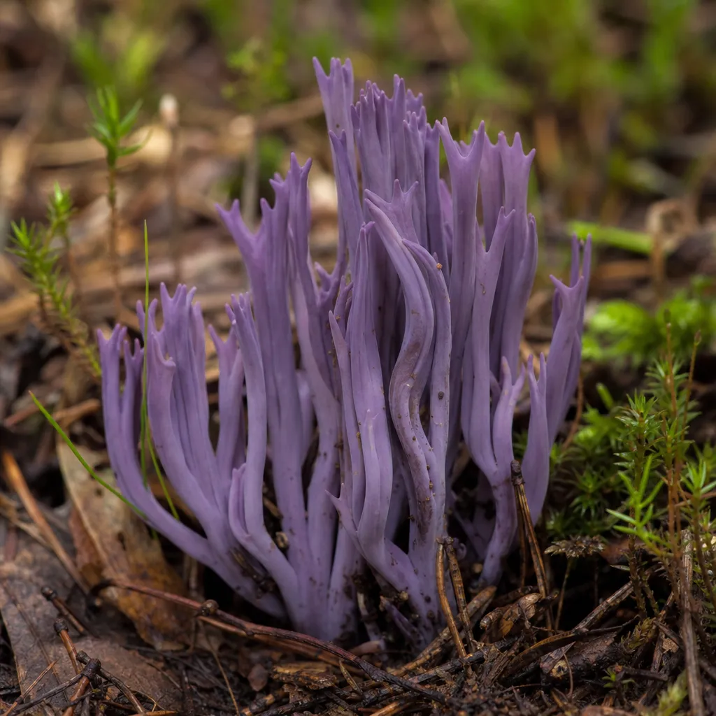 Goździeniec fioletowy – Clavaria zollingeri