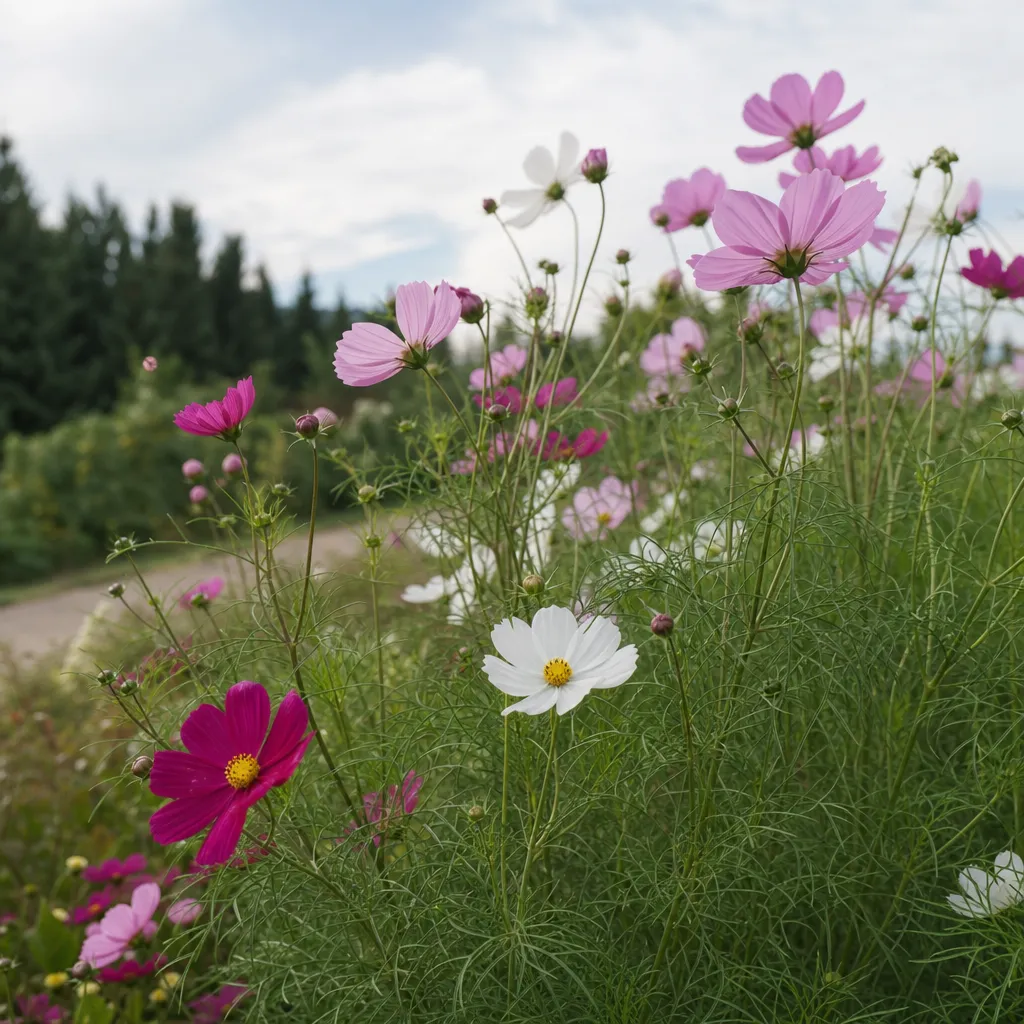 Kosmos podwójnie pierzasty – Cosmos bipinnatus