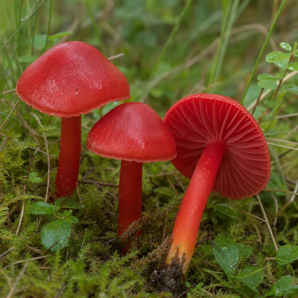 Wilgotnica karminowa – Hygrocybe punicea