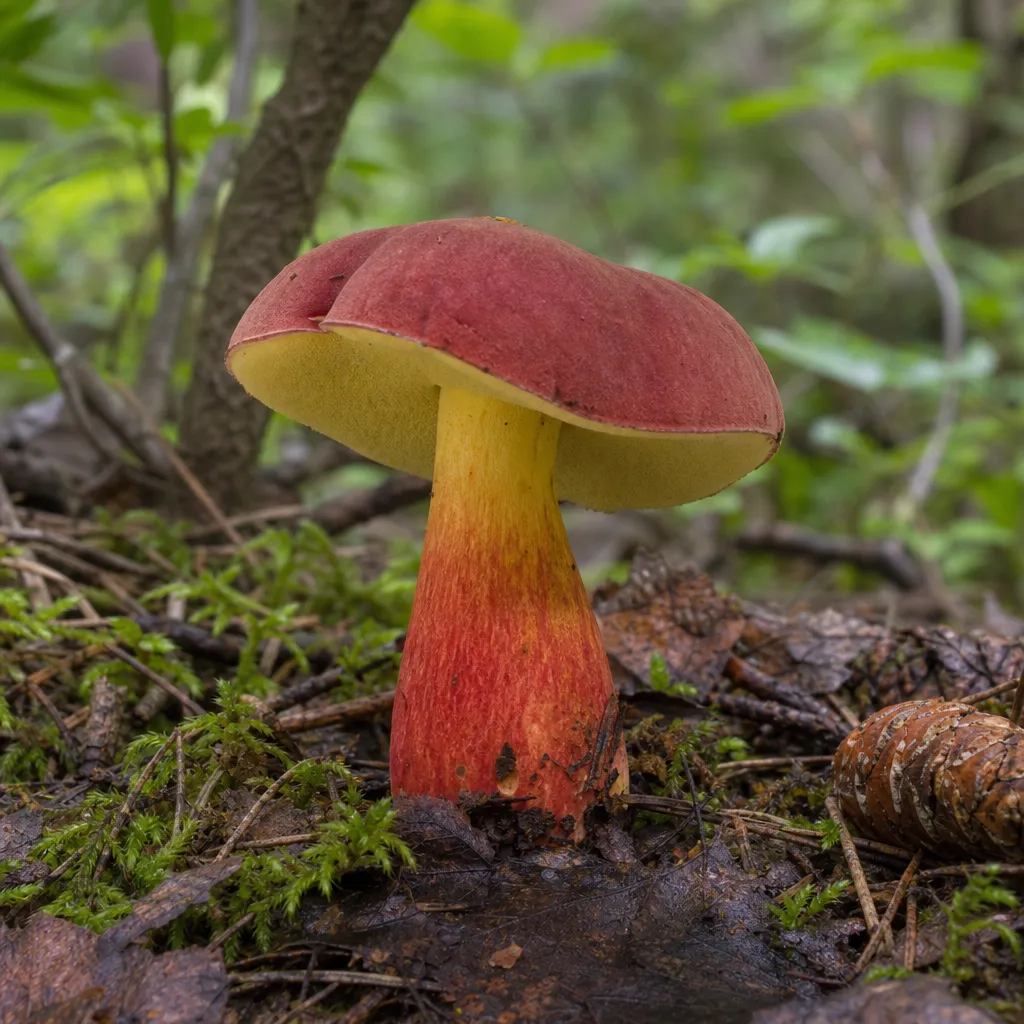 Maślaczek rubinowy – Rubinoboletus rubinus