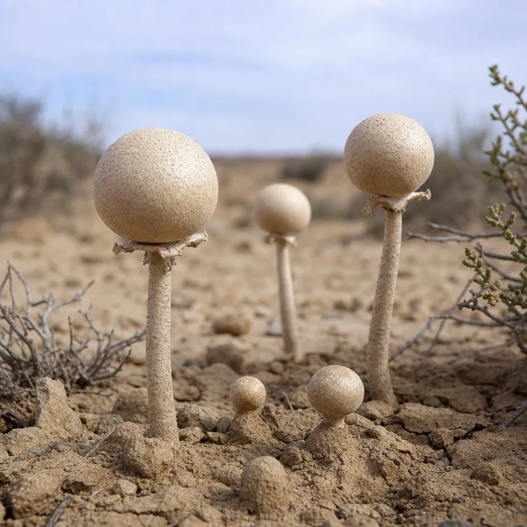 Battarrea pustynna – Battarrea phalloides