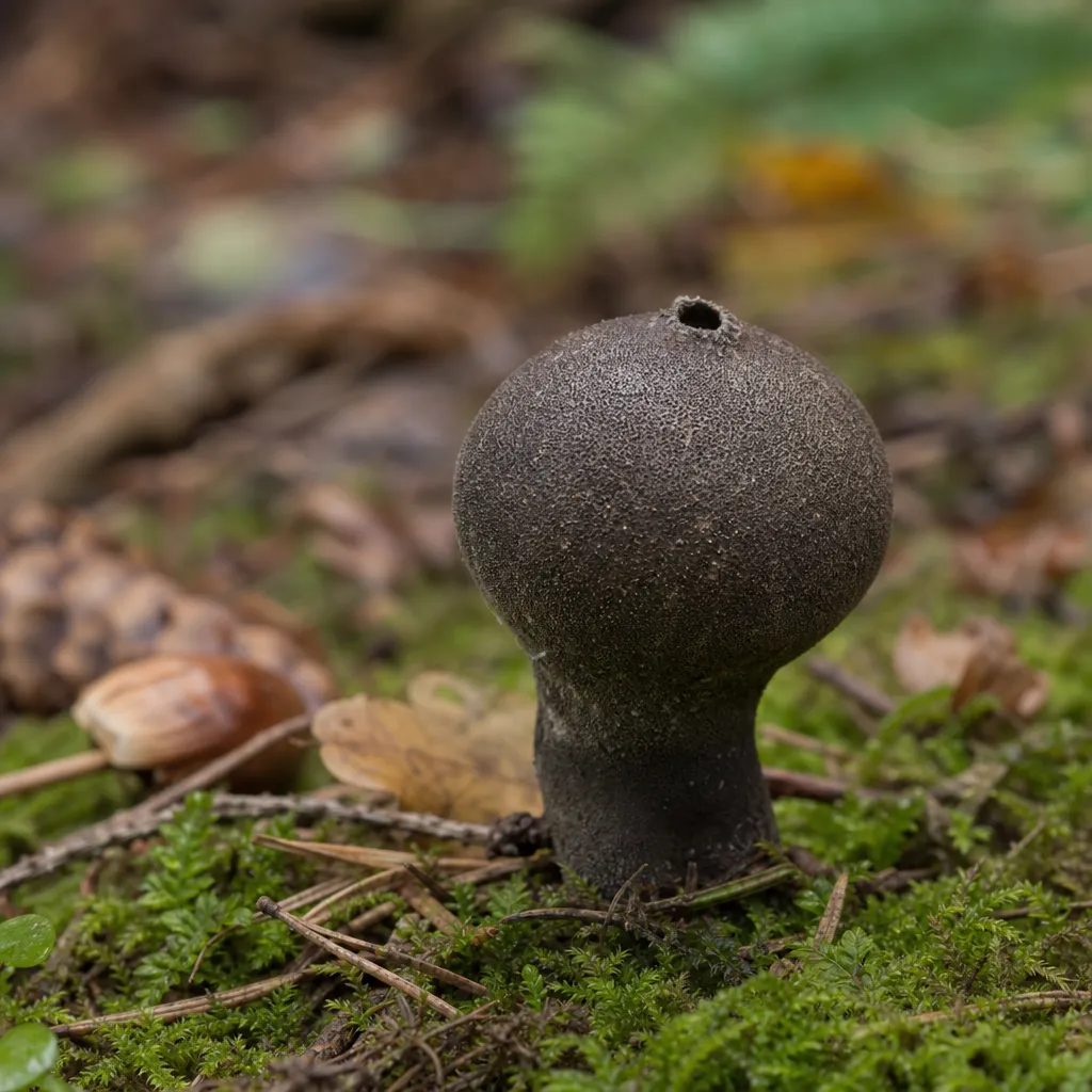 Purchawka czarniawa - Lycoperdon nigrescens