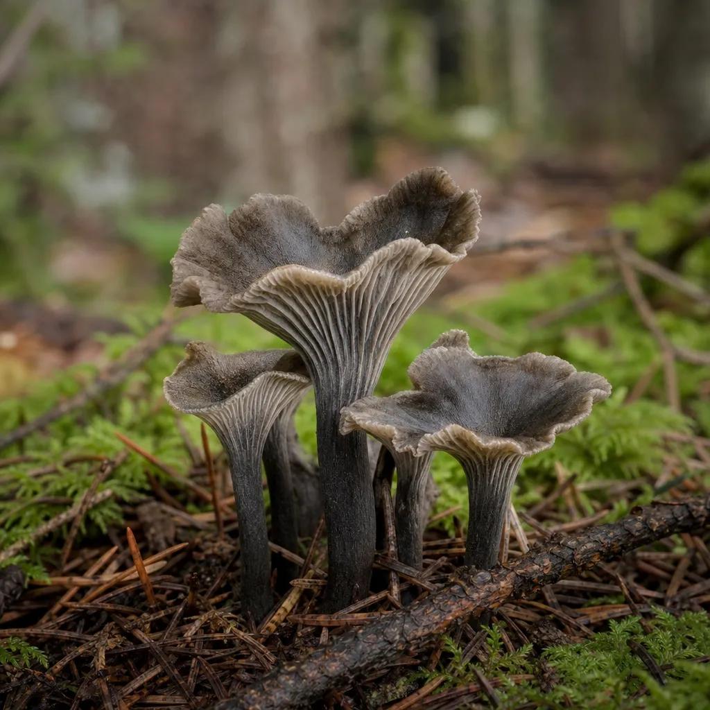 Lejkowniczek pełnotrzonowy – Pseudocraterellus undulatus