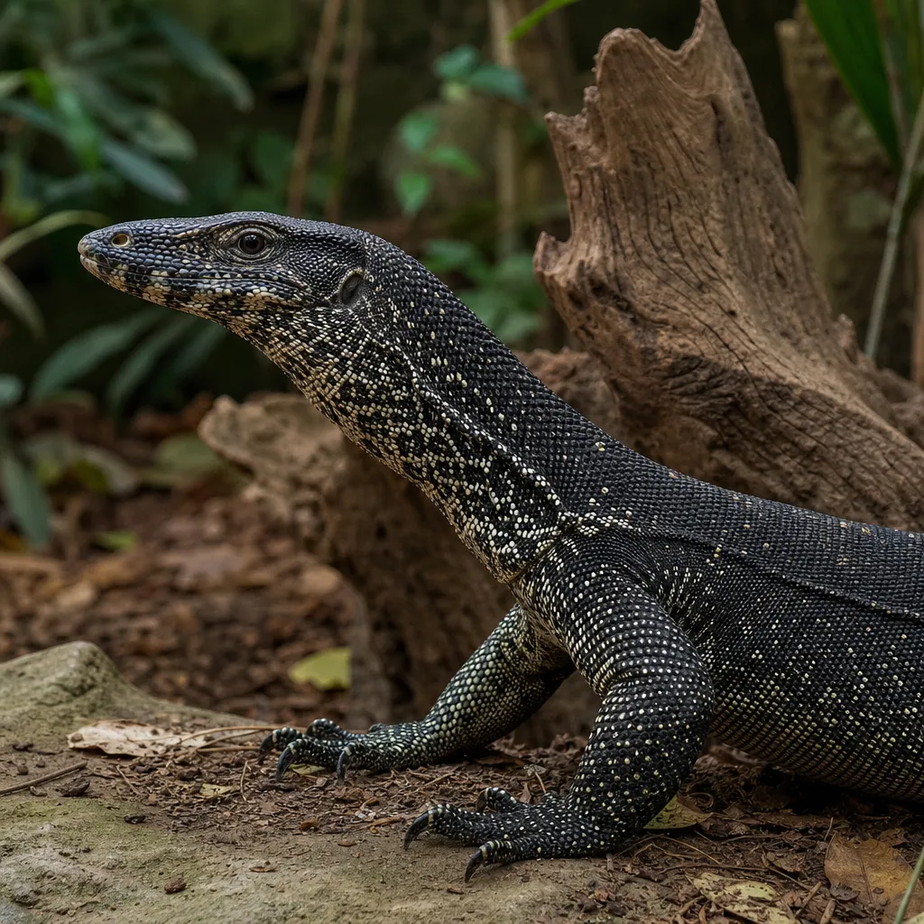Warana czarny – Varanus varius