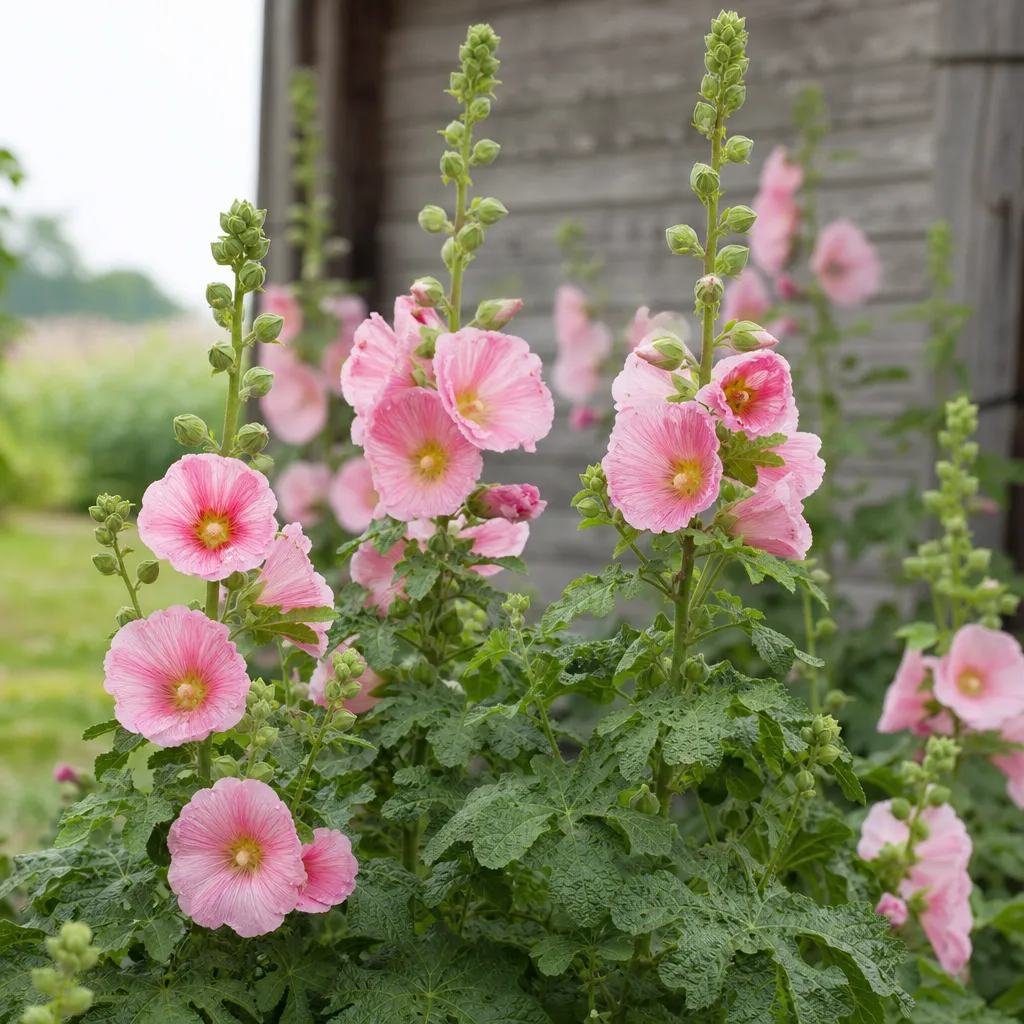 Malwa różowa - Alcea rosea